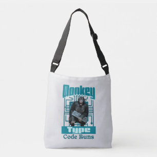 Monkey Type, Code Runs Funny Full-Stack Developer Crossbody Bag
