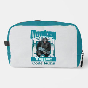 Monkey Type, Code Runs Funny Full-Stack Developer  Dopp Kit