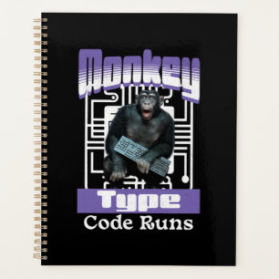 Monkey Type, Code Runs Funny Full-Stack Developer  Planner
