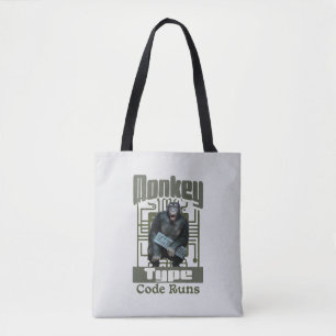Monkey Type, Code Runs Funny Full-Stack Developer  Tote Bag