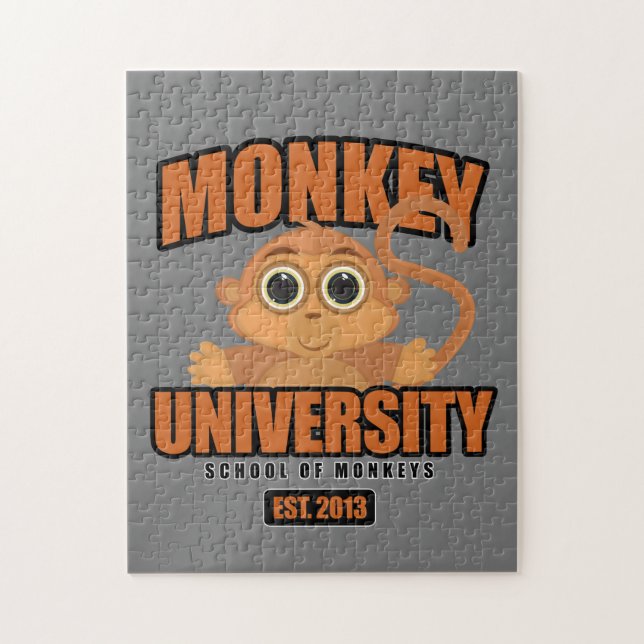 Monkey University Jigsaw Puzzle (Vertical)