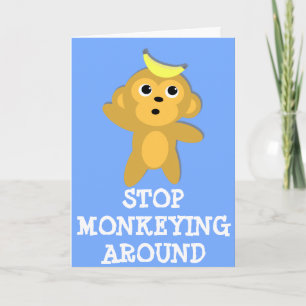 Monkey Valentine Holiday Card