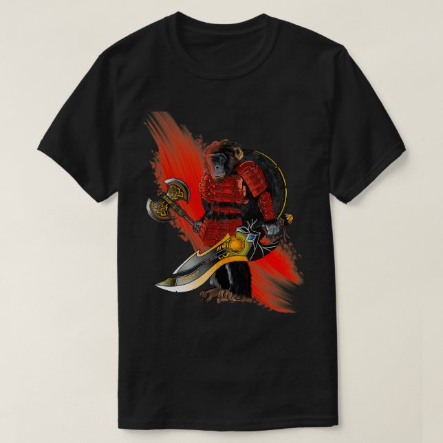 Monkey Warrior T-Shirt (Design Front)