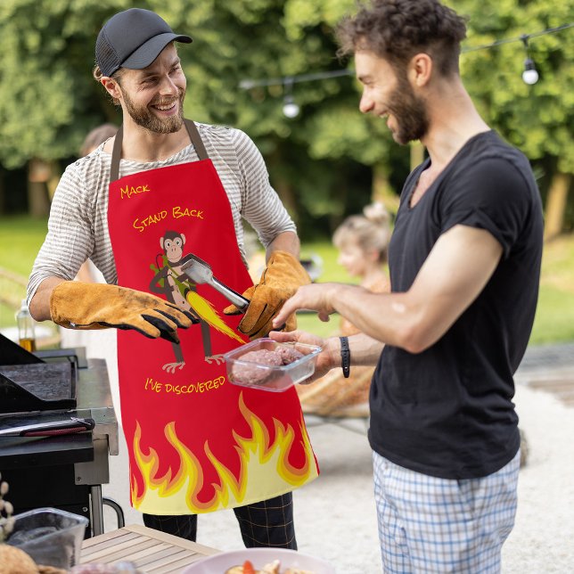 Monkey With a Flamethrower Apron (Creator Uploaded)