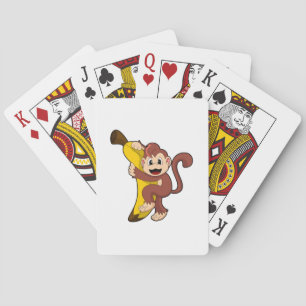 Monkey with Banana (1).PNG Playing Cards