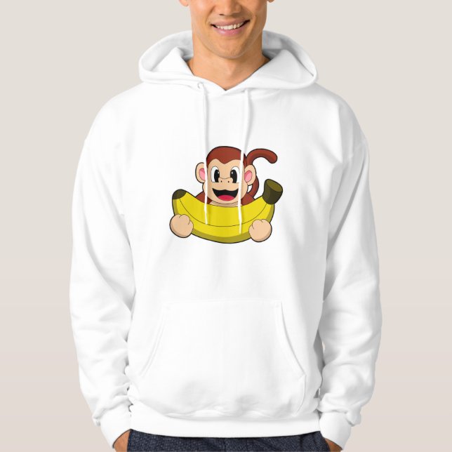 Monkey with Banana Hoodie (Front)