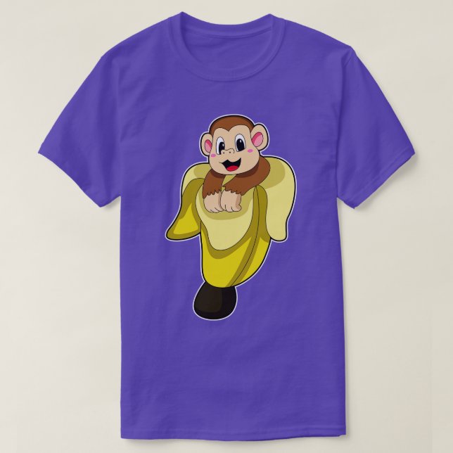 Monkey with Banana peel T-Shirt (Design Front)