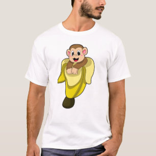 Monkey with Banana peel T-Shirt