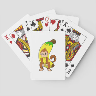 Monkey with Banana Playing Cards