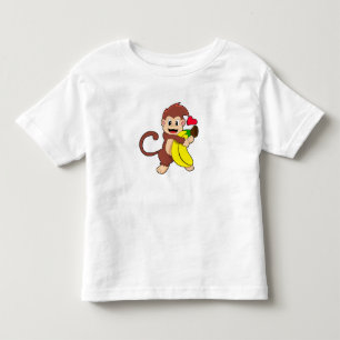 Monkey with Banana Toddler T-Shirt
