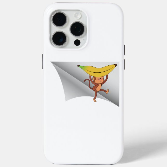 monkey with banana under the patch Case-Mate iPhone case (Back)