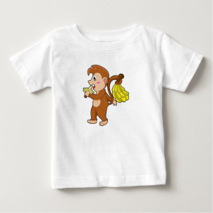 Monkey with Bananas Baby T-Shirt