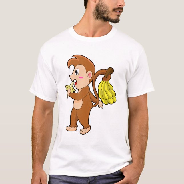 Monkey with Bananas T-Shirt (Front)
