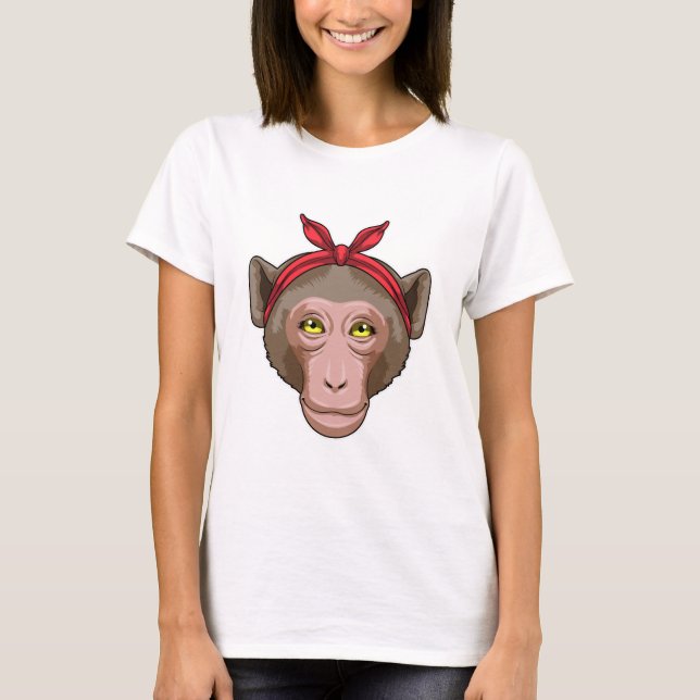 Monkey with Bandana T-Shirt (Front)