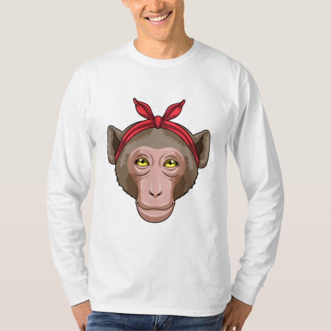 Monkey with Bandana T-Shirt (Front)