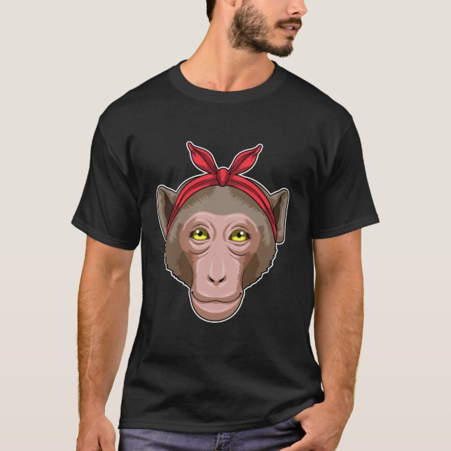 Monkey with Bandanna T-Shirt (Front)