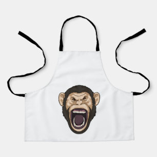 Monkey with black Hairs Apron