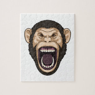 Monkey with black Hairs Jigsaw Puzzle