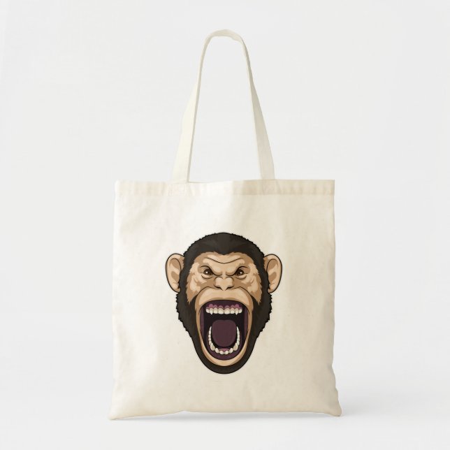 Monkey with black Hairs Tote Bag (Front)