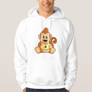 Monkey with Cup of Coffee Hoodie