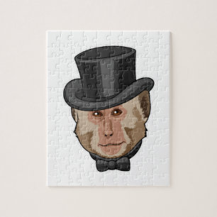 Monkey with Cylinder Jigsaw Puzzle