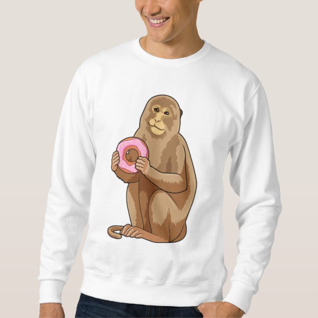Monkey with Donut Sweatshirt (Front)