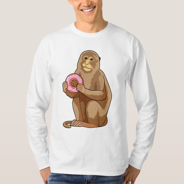 Monkey with Donut T-Shirt (Front)