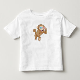 Monkey with Glasses Toddler T-Shirt
