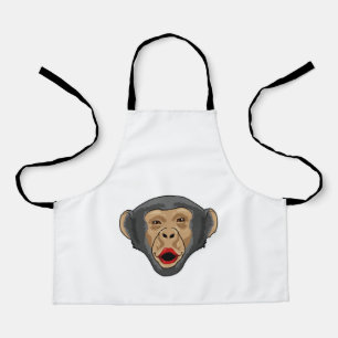 Monkey with Kiss mouth Apron