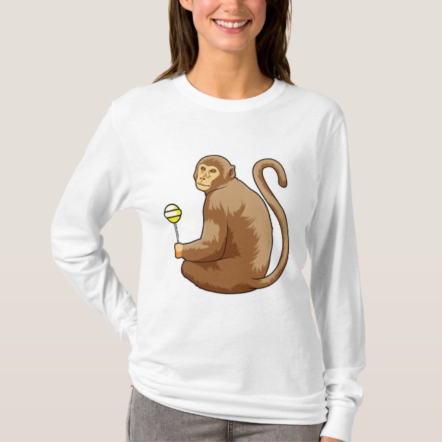 Monkey with Lollipop T-Shirt (Front)