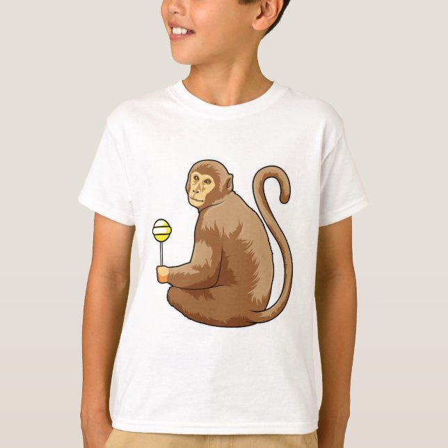 Monkey with Lollipop T-Shirt (Front)