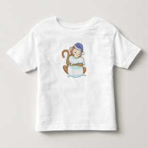 Monkey with Pillow & Sleepyhead Toddler T-Shirt