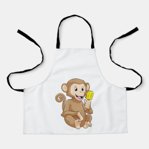 Monkey with Popsicle Apron