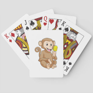 Monkey with Popsicle Playing Cards