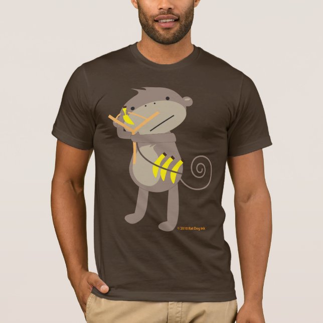 Monkey with Slingshot Shirt (Front)