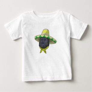 Monkey with Straw hat Baby T-Shirt