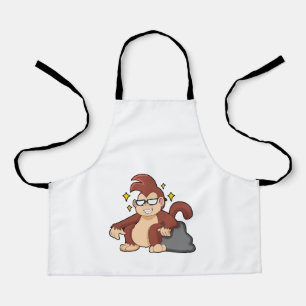 Monkey with Sunglasses Apron