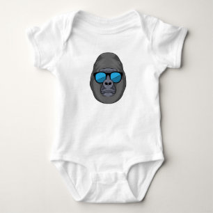 Monkey with Sunglasses Baby Bodysuit