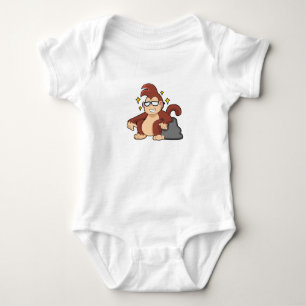 Monkey with Sunglasses Baby Bodysuit