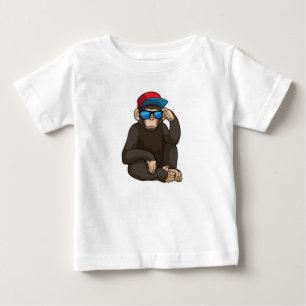 Monkey with Sunglasses Baby T-Shirt