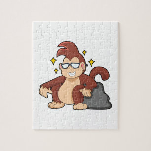 Monkey with Sunglasses Jigsaw Puzzle