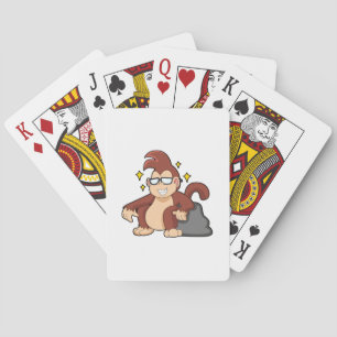 Monkey with Sunglasses Playing Cards