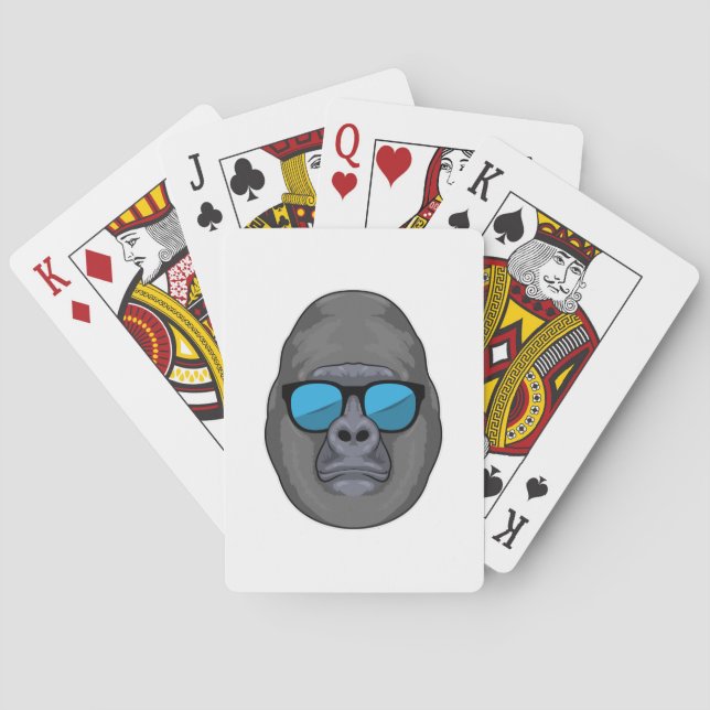 Monkey with Sunglasses Playing Cards (Back)