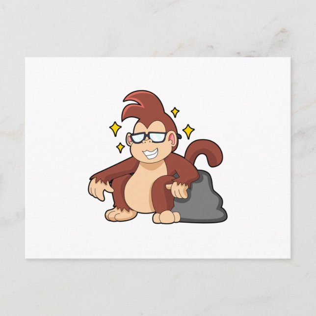 Monkey with Sunglasses Postcard (Front)