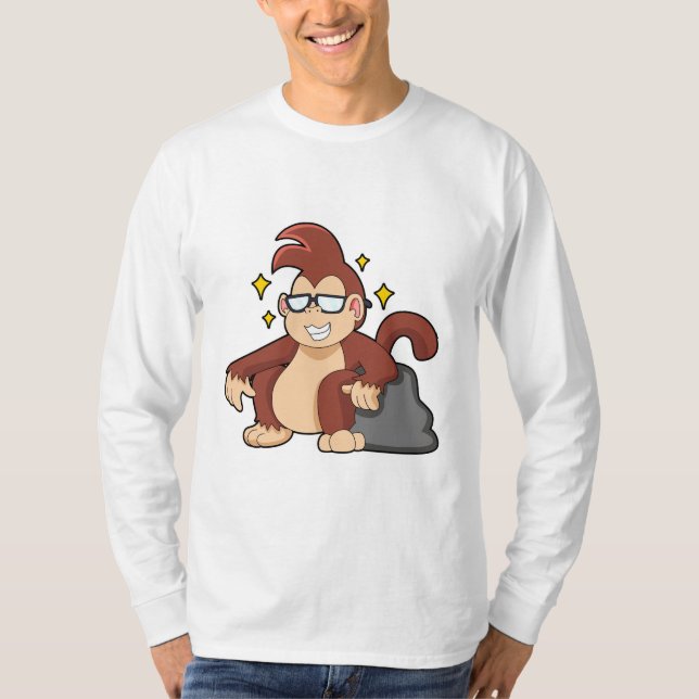 Monkey with Sunglasses T-Shirt (Front)