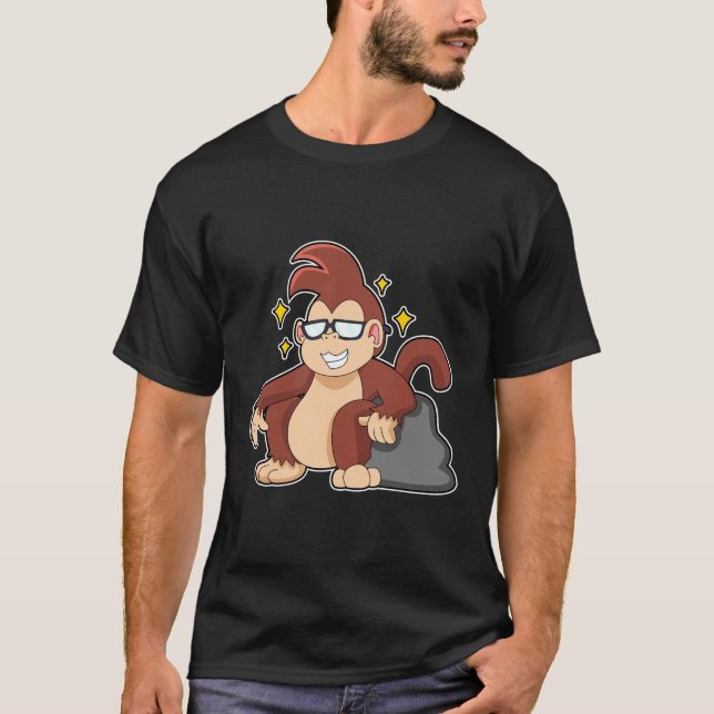 Monkey with Sunglasses T-Shirt (Front)