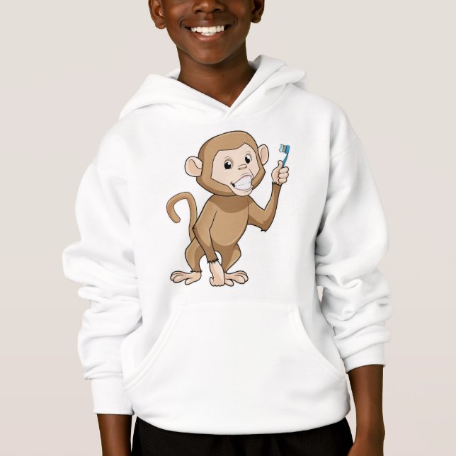 Monkey with Toothbrush (Front)