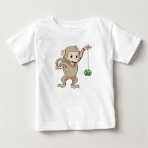 Monkey with Yo-yo Baby T-Shirt
