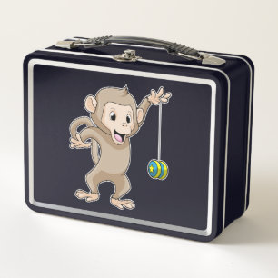 Monkey with Yo-yo Metal Lunch Box
