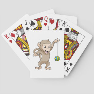 Monkey with Yo-yo Playing Cards